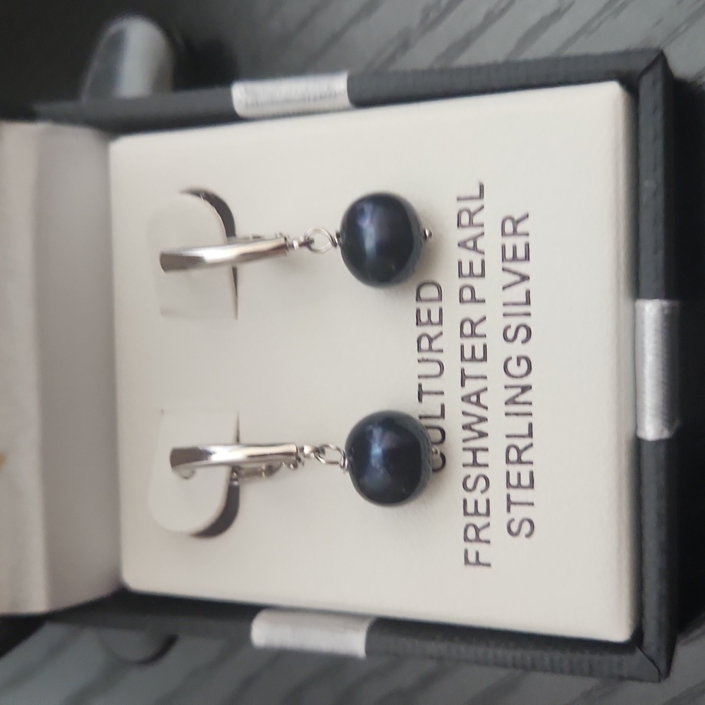 Cultural Freshwater Pearl Sterling Silver Earrings Never Eorn